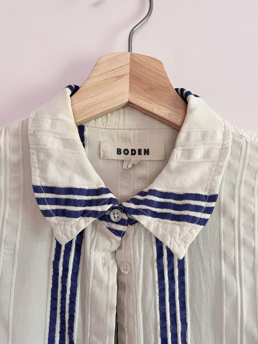 Boden Longline Striped Shirt - Picture 2 of 4